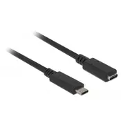 DELOCK Podaljšek USB 3.1 C-C 2m črn Delock 85542