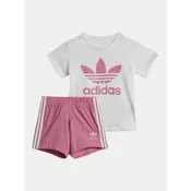 adidas Komplet majica in kratke hlače JE0523 Roza Regular Fit