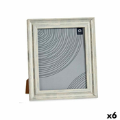 Okvir za sliku Kristal Srebrna Drvo Smeđa Plastika (26 x 2 x 31 cm) (6 kom.)