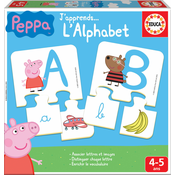 Edukativna igra Ucimo ABC Peppa Pig Educa sa slicicama i slovima 78 dijelova na francuskom jeziku od 4-5 godina