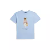 Polo Ralph Lauren Majica  svetlo modra / svetlo rjava / rdeča / bela