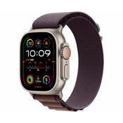 Apple Watch Ultra 2 (GPS + Cellular) 49mm Titanium Case with Indigo Alpine Loop - Medium - Titanium MRET3