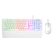 Tastatura+miš žicni set Rampage KM-RX7 FORTUNA V2 beli 42578