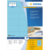 Herma etikete 70X37 A4/24 1/100 plava ( 02H4408 )
