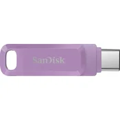 SanDisk Ultra Dual Drive Go/128GB/USB 3.2/USB-A + USB-C/Fialová