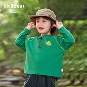 Ciciibear Majica dugih rukava za decake, Zelena