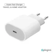 Kućni Punjač Pluginn AJ-20 A2347 EMC3621 PD Fast 20W za iPhone 11-14 beli CE