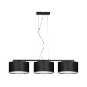 Luster na sajli ASTRA 3xE27/60W/230V crni