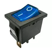 Prekidac wipp 6A/250V 1-pol sa ind plavi