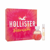 Hollister Festival Vibes darilni set parfumska voda 50 ml + parfumska voda 15 ml za ženske