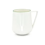 DUKA Porcelanasta skodelica DUVE z zelenim robom 450 ml