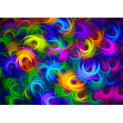 Enjoy - Puzzle Abstract Neon Feathers - 1 000 kosov