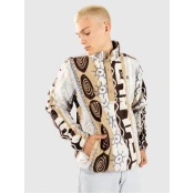 Dravus Echo Fleece Sweater beige pattern