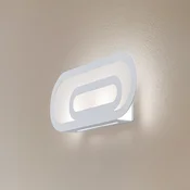 SOLLUX LIGHTING Stenska svetilka Elzear, ovalna, bela, 40 cm - Dnevna soba/jedilnica - Sodobni - bel mat - Kovina