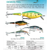 WOBLER DEMON TAIL 12cm/18g 184-54-020 trab.