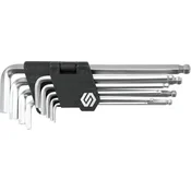 shumee Vorel imbus ključi 9 kosov CrV kroglica 2,5-10 mm