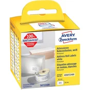 Avery-Zweckform Avery-Zweckform etikete (v roli) 89 mm x 36 mm papir, bele barve 260 kosov trajne ASS0722400 etikete za naslove