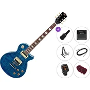 SX EC3H Premium SET Translucent Blue Električna kitara