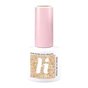 HI HYBRID lak za nohte št. 135 rožnato zlati bleščice 5 ml