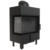 Kratki vgradni kamin LUCY/12/L/BS/BLACK