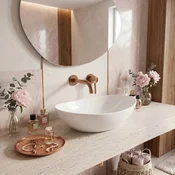 Skrita armatura za umivalnik Rea Foster Brush Copper