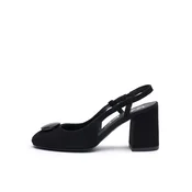 RYŁKO Čevlji s peto in s paščki  črna