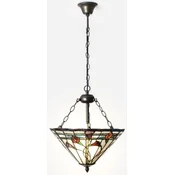 Casa Padrino luxury Tiffany hanging lamp multicolored A� 40 cm - Art Deco Tiffany pendant lamp - Living room hanging lamp - Decorative hanging lamp - Luxury Tiffany lights - Art Deco lights