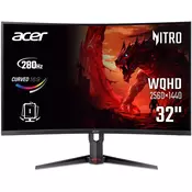 XZ323QUZ1bmiiprx, 31.5/Curved/VA/2560x1440/280Hz/DP/HDMI/Audio/2Y