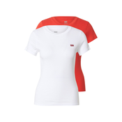 LEVIS ® Majica ESSENTIAL rdeča/bela