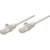 Intellinet RJ45 omrežni priključni kabel CAT 6 S/FTP [1x RJ45-vtič - 1x RJ45-vtič] 1 m siv pozlačeni zatiči Intelline