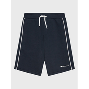 Champion Športne kratke hlače Script Logo 306147 Mornarsko modra Regular Fit