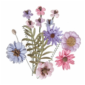 Papirnato cvetje Pink   Lavender - set 12 kosov
