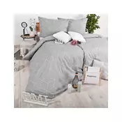 Bombažna posteljnina Alya Grey EMI, Standardni enojni posteljni komplet vključuje 1x 140x200 + 1x 70x90