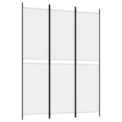 Vidaxl Paravan 3-delni bel 150x200 cm blago