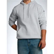 Sinsay - Basic hoodie - svetlo siva