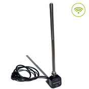 El. grelec za kopalniške radiatorje, črn, WiFi
