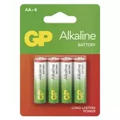 Baterija GP ALKALINE alkalna LR6 AA 4 blister 4/1