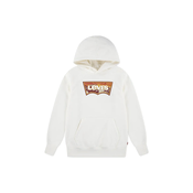 Djecja dukserica Levis SUNRISE BATWING HOODIE boja: bež, s kapuljacom, s tiskom, 9EP038