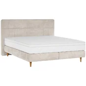 Welnova POSTELJA BOXSPRING 180 cm x 200 cm , tekstil bež