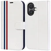 Infostyle OCASE preklopni ovitek za iPhone 16 Plus – bela, RFID zaščita