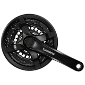 SHIMANO Center TY501 170mm 48/38/28z. 6/7/8-k. black with square cover