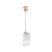 Brilagi - LED lestenec na kablu RETRO GLASS 1xE27/60W/230V premer 14 cm bež/bela