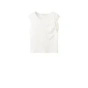 MANGO Top z naramnicami COQUETTE bela
