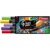 Akrilni marker STABILO FREE Acrylic T300 Okrogla konica 2-3 mm - Vibrant, set 5