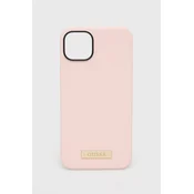 Guess Ovitek Guess Metal Logo za iPhone 14 Plus/ 15 Plus s tehologijo MagSafe - roza (GUHCP14MSBPLP)