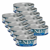 Konzerva Farmina N&D cat tuna, squid & shrimp 12x80 g