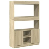 Vidaxl Visoka omara sonoma hrast 92x33x140 cm inženirski les