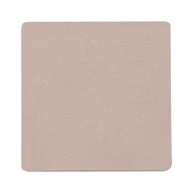 LINDDNA Podstavek za kozarec, dolžina: 100 mm, širina: 100 mm, kvadrat, Nupo, glina, rjava