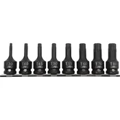 slomart Set 8-delni udarnih bit nastavkov Proline 1/2 TORX T30-T80, v škatli