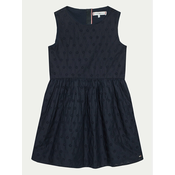 Tommy Hilfiger Poletna obleka Anglaise KG0KG07931 D Mornarsko modra Regular Fit